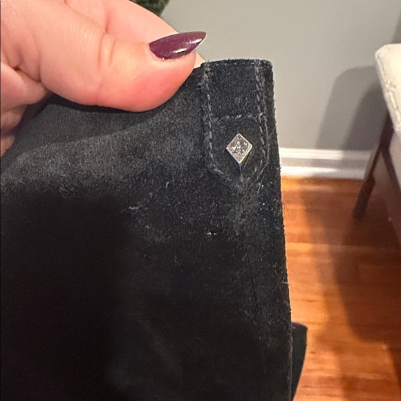 Sam Edelman Knee High Suede Black Boots 8.5 - Picture 3 of 6